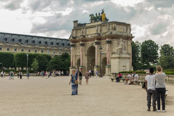 Paris France June 2016 Tuileries Garden Jardin Des Tuileries Public — Stock Photo, Image