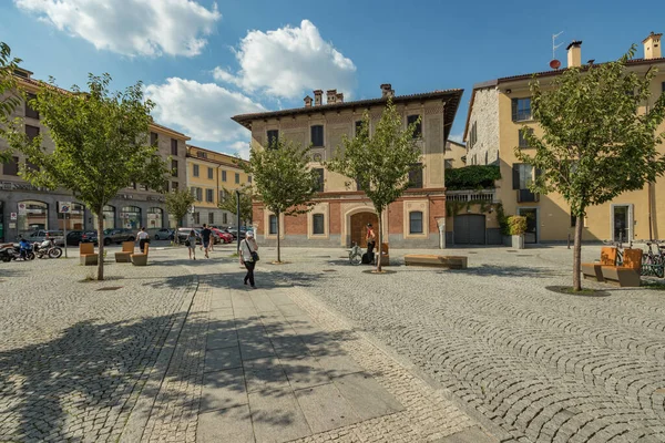 Como Italia Agosto 2019 Los Lugareños Turistas Una Tranquila Acogedora —  Fotos de Stock