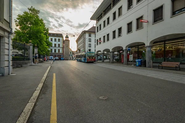 Веве Швейцария Июля 2019 Года Туристы Местные Жители Празднуют Праздник — стоковое фото