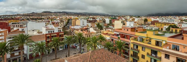 Yüksek Kilise Kulesinin Tepesinde Tenerife Nin Tarihi San Cristobal Laguna — Stok fotoğraf