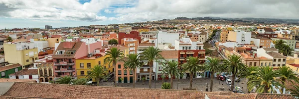 Yüksek Kilise Kulesinin Tepesinde Tenerife Nin Tarihi San Cristobal Laguna — Stok fotoğraf