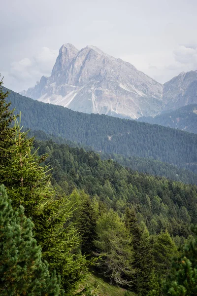 Vista vertical del paisaje montañoso dramático . — Foto de Stock