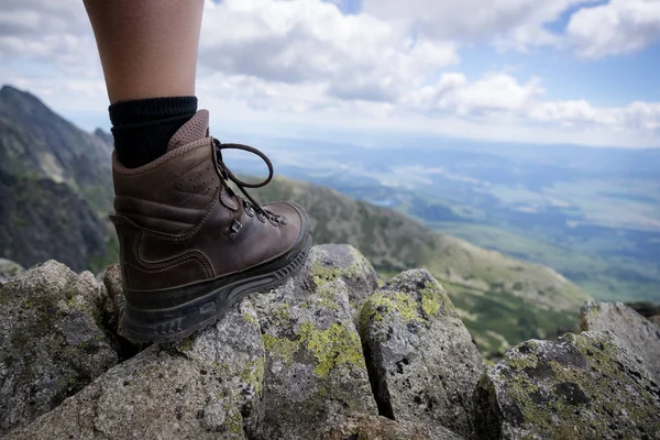 Vandring i höga Tatra National Park, Slovakien. — Stockfoto