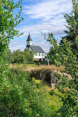 Thingvellir Churchm İzlanda.