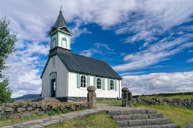 Thingvellir Kilisesi, İzlanda.
