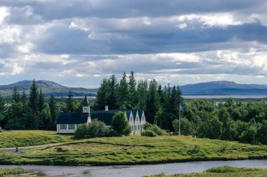 Thingvellir Milli Parkı, İzlanda.
