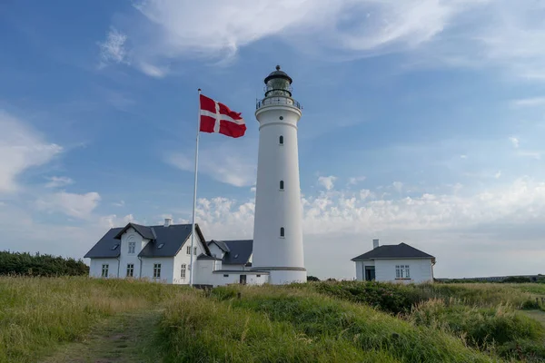 Leuchtturm von Hirtshals in Dänemark. — Stockfoto