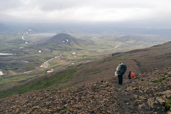 アイスランド ロイガヴェーグル通りハイキング. — ストック写真