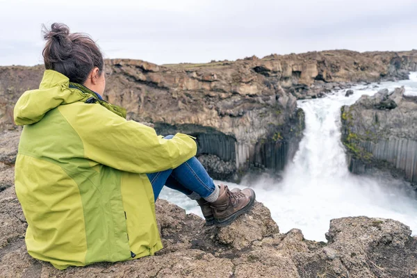 aldeyjarfoss şelale, İzlanda.