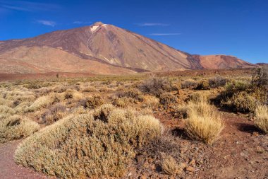 Panoramik Mount Teide yanardağı, Tenerife.