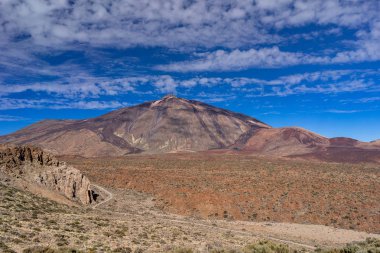 Panoramik Mount Teide yanardağı, Tenerife.