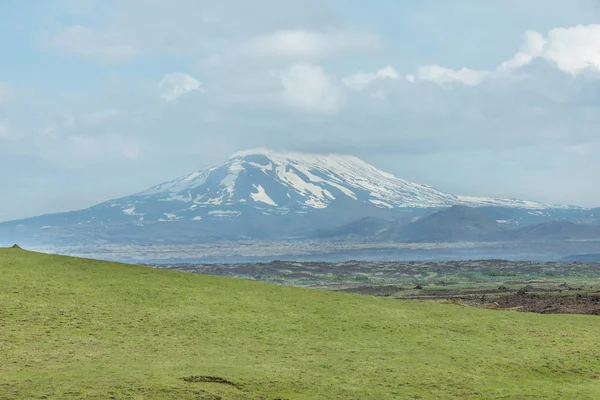 활성 Hekla 화산. — 스톡 사진