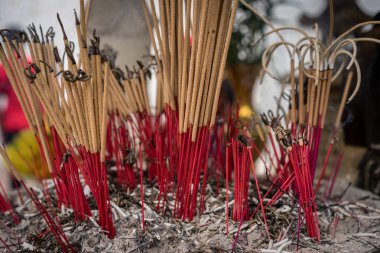 Geleneksel tütsü sopa Görünümü Kapat. Vietnam.