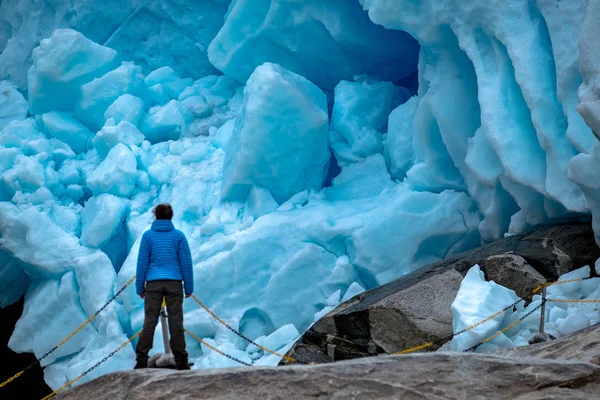 Ghiacciaio Nigardsbreen, Norvegia . — Foto Stock