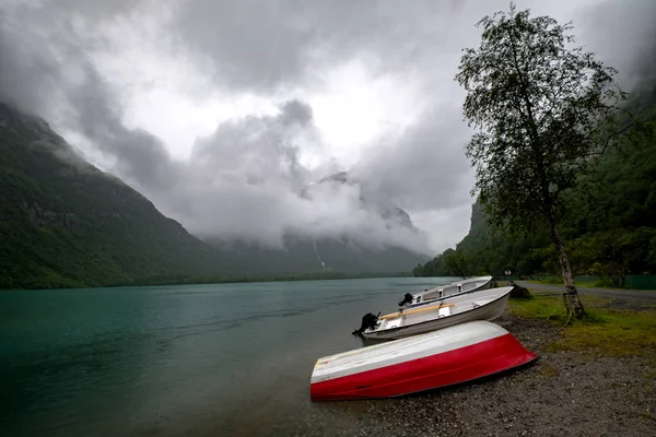 戏剧性的挪威景观 — 图库照片