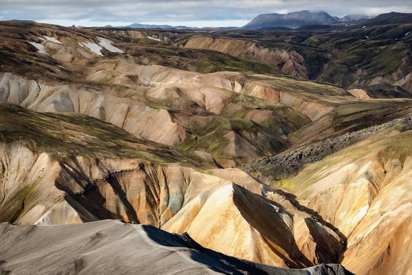 Landmannalaugar drámai táj. — Stock Fotó