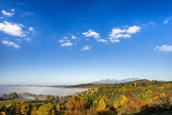 Scenic View Beautiful Autumn Landscape High Tatra Mountains Background Slovakia — Stock Photo, Image