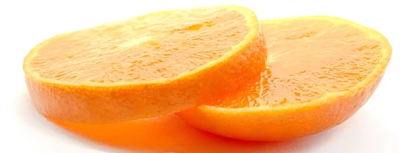 Medio Naranja Aislado Sobre Fondo Blanco —  Fotos de Stock