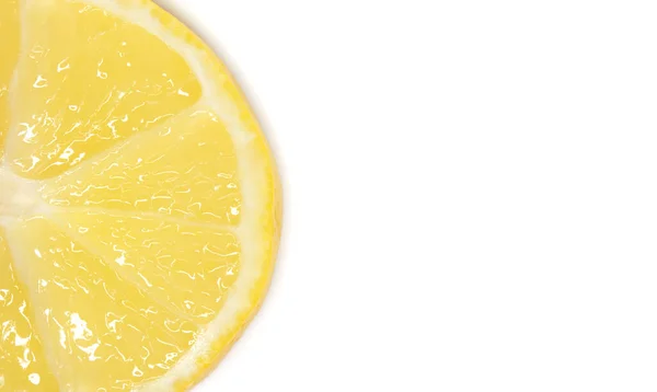 limon köşesini kes beyaz arkaplanda izole et