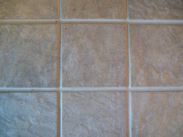 Close up van keramische tegels en specie lijnen met kopie ruimte — Stockfoto
