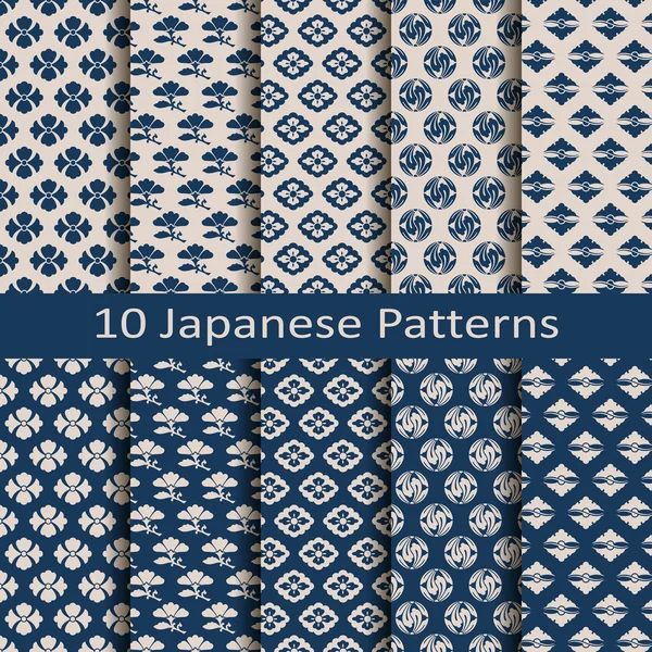 On kesintisiz vektör geleneksel Japon modellerinden