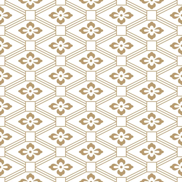 Vector inconsútil diseño de patrón geométrico tradicional japonés con flor symbols.design para textiles, embalaje, cubiertas — Archivo Imágenes Vectoriales