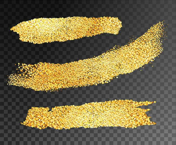 Vector guld färg remsor — Stock vektor