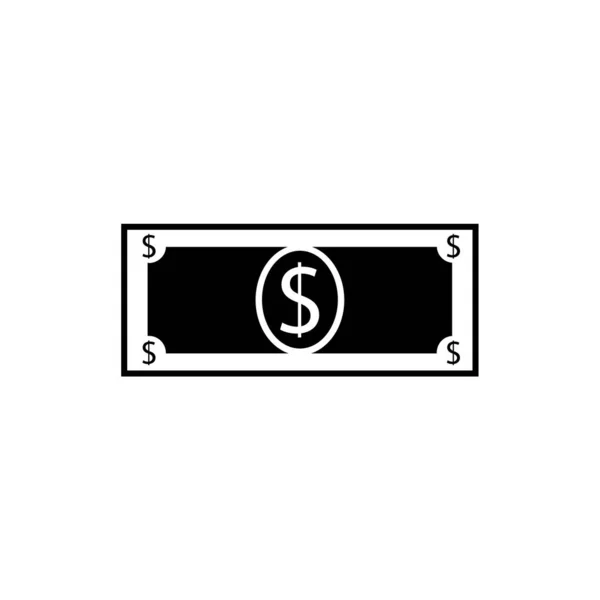 Signo Papel Moneda Dólar Dólar Estadounidense — Vector de stock