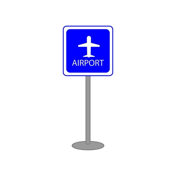 道路標識空港 航空機記号 — ストックベクタ