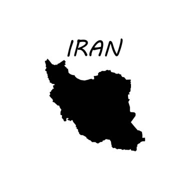 İran haritası siyah renk işareti ile dolduruldu