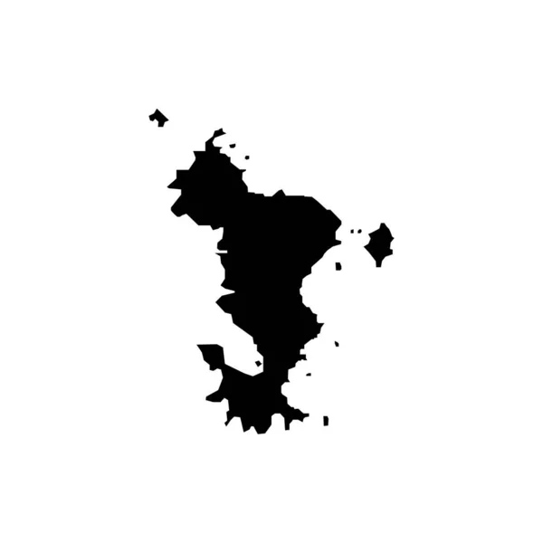 MAP острова Майотта во Франции знак EPS десять Векторная Графика