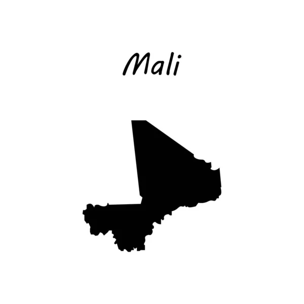 Mali mappa su uno sfondo bianco eps dieci — Vettoriale Stock