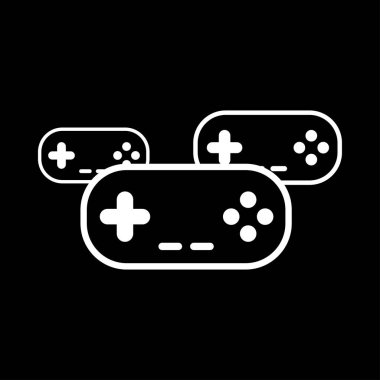 Oyun çubuklarından üçü büyük, orta ve küçük, beyaz simge gibi.