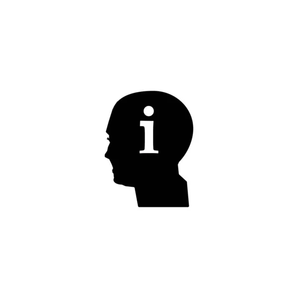 Profil Homme Lettre — Image vectorielle