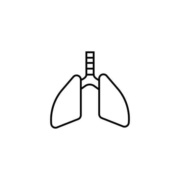 Sinal Pulmões Órgãos Internos —  Vetores de Stock