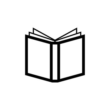 Açık kitap tabelası. Bilgi ışığı