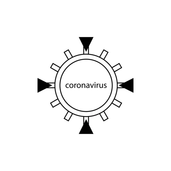 Coronavirus检疫终末标志 — 图库矢量图片