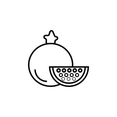 Garnet, nar ikonu. İnce çizgiler işareti.