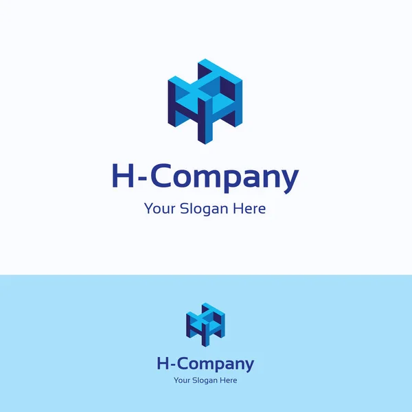 H company logo — Stock Vector