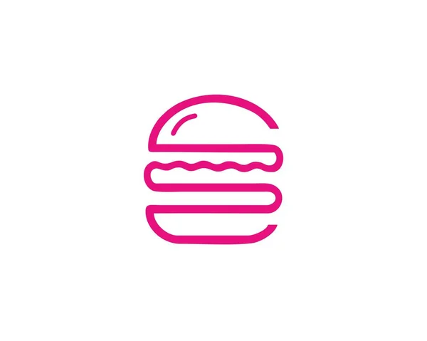 Hamburger pembesi logo vektörü