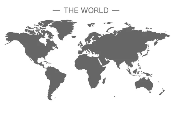 Mapa světa Globe Earth. Planetární kartografie. vektor — Stockový vektor