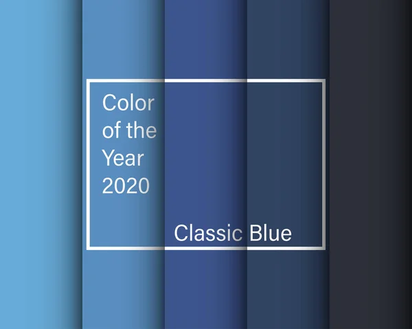 Kolor roku 2020 Classic Blue — Wektor stockowy