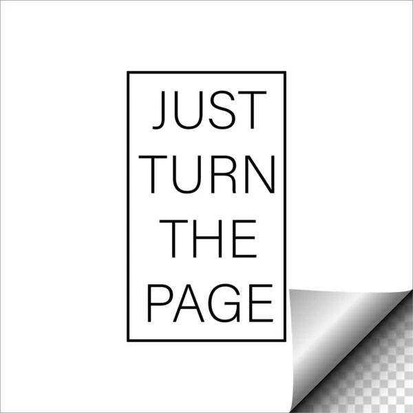 Gire la página, gran diseño para cualquier propósito . — Vector de stock