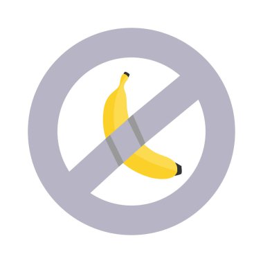 Koli bandı muz duvarı beyaz arkaplan vektörü