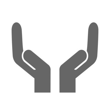 el bakımı izole edilmiş simge beyaz arkaplan vektörü