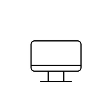 kişisel bilgisayar simgesi izole edilmiş beyaz arkaplan vektörü