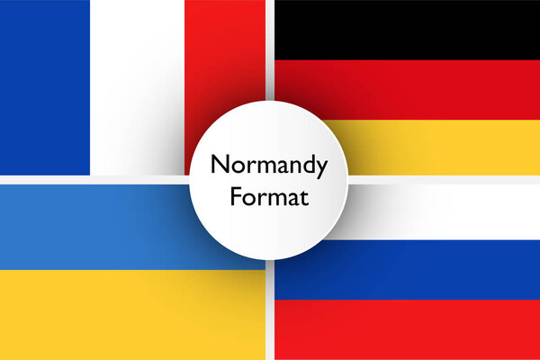 normandy format vector illustration four countries flags