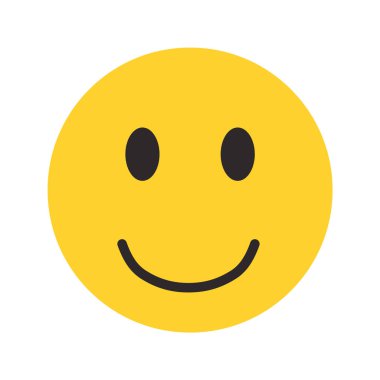 Gülen surat emoji sembolü izole edilmiş vektör