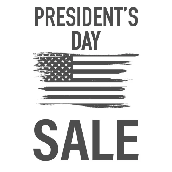Happy president's day poster banner template vector — Stock Vector
