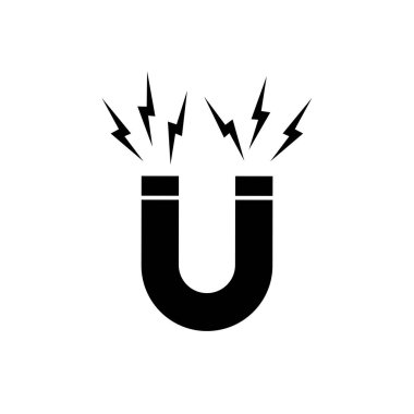 konsept tasarım vektörü için mıknatıs simgesi izole